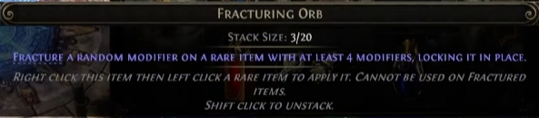 poe2 facturing orb effect description